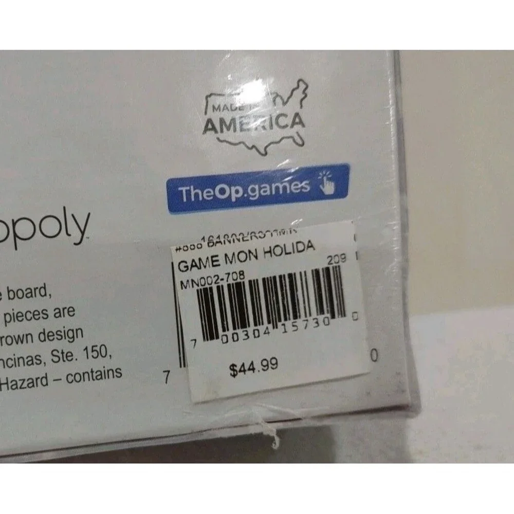 Hallmark Channel Holiday Edition Monopoly Board Game NEW SEALED